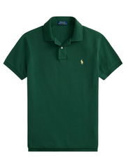 RALPH LAUREN Slim Fit Mesh Polo Shirt Green