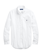 RALPH LAUREN Slim Fit Garment-Dyed Oxford Shirt White
