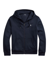 RALPH LAUREN Double-Knit Full-Zip Hoodie Aviator Navy