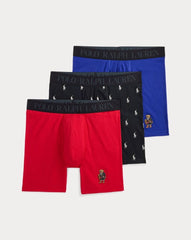 Ralph Lauren 4D-Flex Polo Bear Boxershorts 3er-Pack
