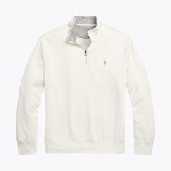 Ralph Lauren Luxus-Jersey-Pullover mit Viertelreißverschluss