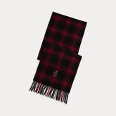 Ralph Lauren Polo Bear karierter Wollschal