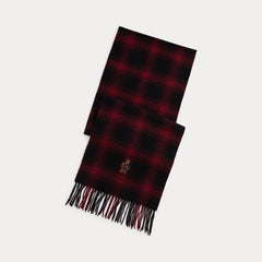 Ralph Lauren Polo Bear karierter Wollschal