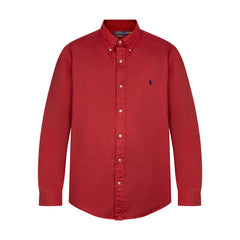 Ralph Lauren Polo Custom Fit Featherweight Shirt Red Men's