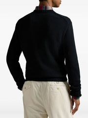 RALPH LAUREN Polo Bear Embroidered Sweater Black