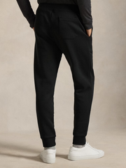 RALPH LAUREN Double-Knit Jogging Bottoms Polo Black