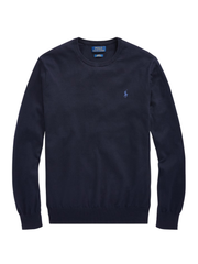 RALPH LAUREN Slim Fit Cotton Jumper Hunter Navy