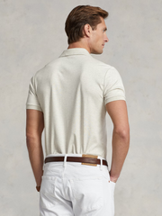RALPH LAUREN Custom Slim Fit Soft Cotton Polo Shirt State Heather