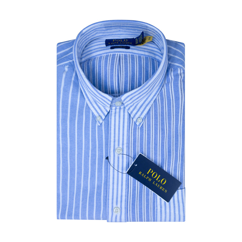 Ralph Lauren Polo Custom Fit Striped Shirt Blue/White Men's