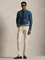 RALPH LAUREN Slim Fit Oxford Shirt Denim