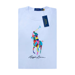 Ralph Lauren Relaxed Fit Big Pony Cotton T-Shirt White Men's