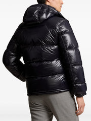 RALPH LAUREN Gorham Hooded Puffer Jacket Shiny Black