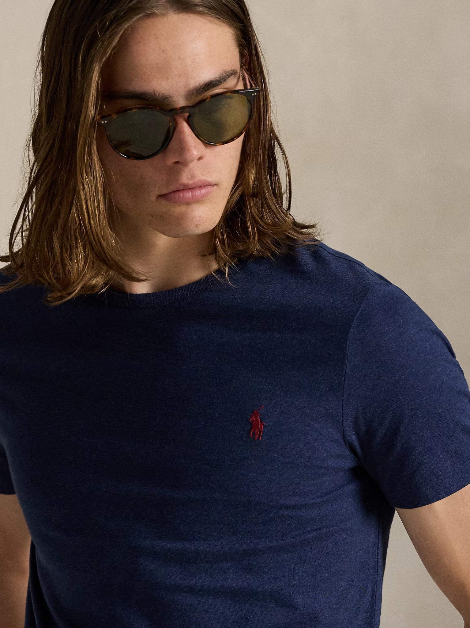 RALPH LAUREN Custom Slim Fit T-Shirt Navy
