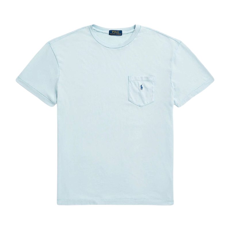 Ralph Lauren Polo Classic Fit Cotton Pocket T-Shirt Blue Men's