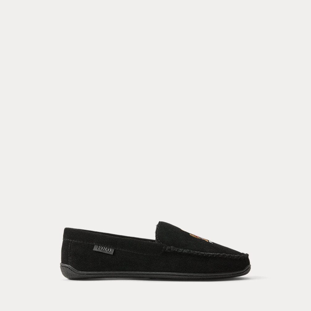 Ralph Lauren Brenan Polo Bear Wildleder-Slipper